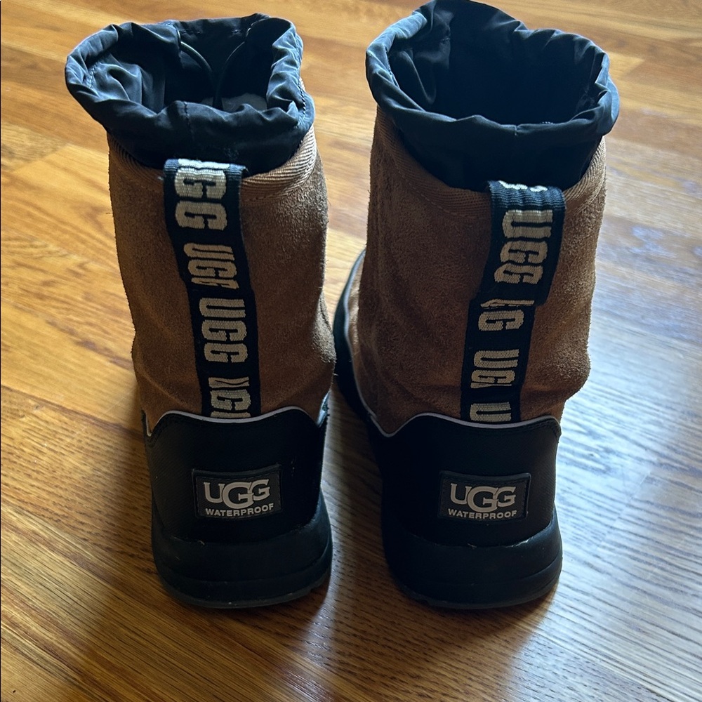 UGG Tan and Black Waterproof Boots